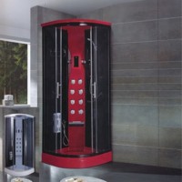 2019 new with a bench low-key style shower room hotel  red