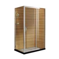 Hotel Alloy Prefabricated Tempered Glass Whole Unit Cabin Design Bathroom Shower Room