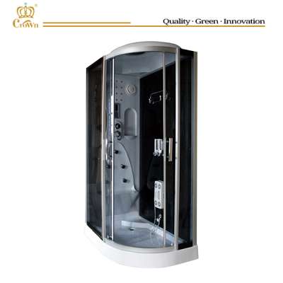 luxury steam shower room/apollo sanitary ware china/tempered glass box doccia