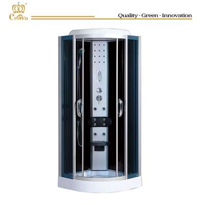 China bathroom designs prefab homes luxury sliding shower door roller jetted massage steam shower combo