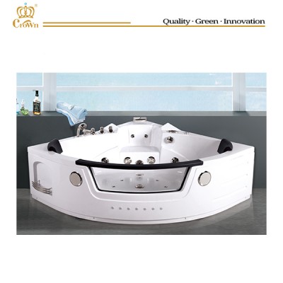 Hot sale new round acrylic bathtub,indoor whirlpool bathtub portable inflatable spa