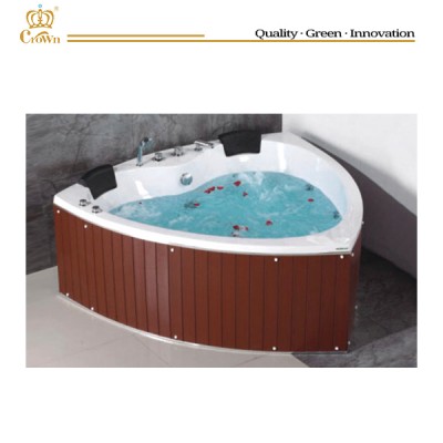 new white large size ABS portable bathtub for adults heart shape free standing bathtub